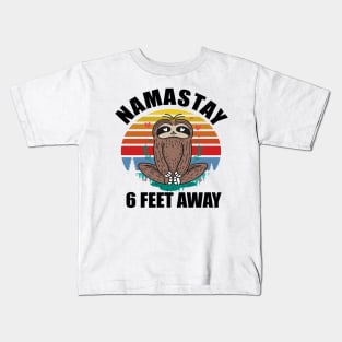 Namaste 6 Feet Away Kids T-Shirt